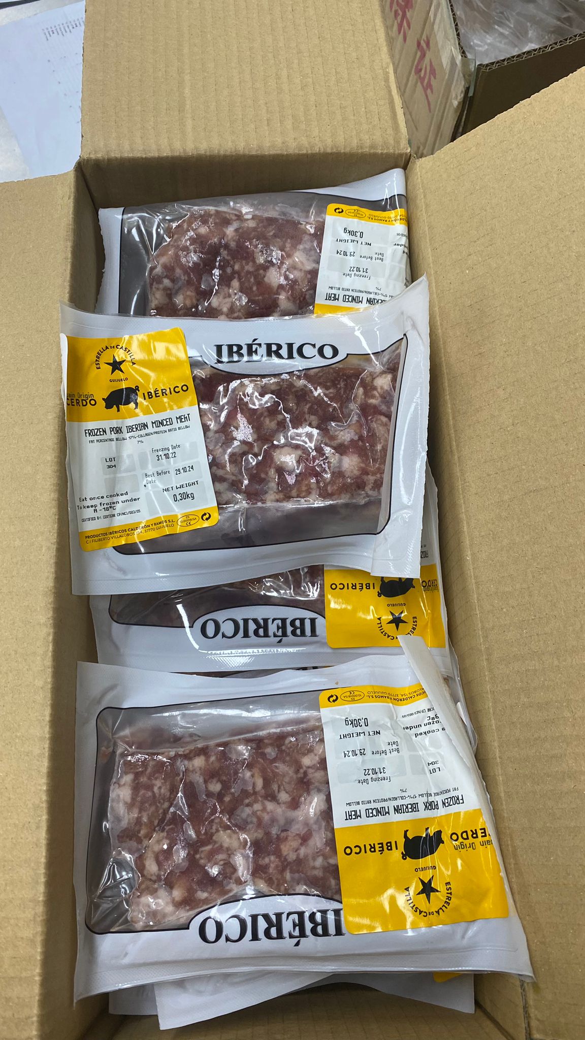 西班牙伊比利亞星黑毛豬免治豬肉 300g